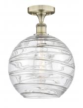 Innovations Lighting 616-1F-AB-G1213-12 - Athens Deco Swirl - 1 Light - 12 inch - Antique Brass - Semi-Flush Mount