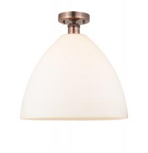 Innovations Lighting 616-1F-AC-GBD-161 - Bristol - 1 Light - 16 inch - Antique Copper - Semi-Flush Mount