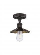 Innovations Lighting 616-1F-OB-M17-OB - Scallop - 1 Light - 8 inch - Oil Rubbed Bronze - Semi-Flush Mount