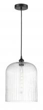 Innovations Lighting 616-1P-BK-G559-12SDY - Bridal Veil - 1 Light - 5 inch - Matte Black - Cord hung - Mini Pendant