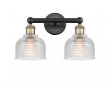 Innovations Lighting 616-2W-BAB-G412 - Dayton - 2 Light - 15 inch - Black Antique Brass - Bath Vanity Light