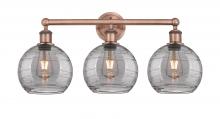 Innovations Lighting 616-3W-AC-G1213-8SM - Athens Deco Swirl - 3 Light - 26 inch - Antique Copper - Bath Vanity Light