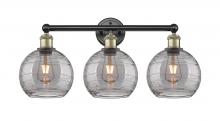 Innovations Lighting 616-3W-BAB-G1213-8SM - Athens Deco Swirl - 3 Light - 26 inch - Black Antique Brass - Bath Vanity Light