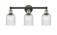  616-3W-BAB-G559-5SDY - Bridal Veil - 3 Light - 23 inch - Black Antique Brass - Bath Vanity Light