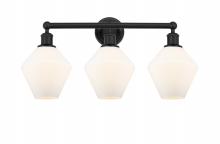 Innovations Lighting 616-3W-BK-G651-8 - Cindyrella - 3 Light - 26 inch - Matte Black - Bath Vanity Light