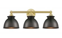 Innovations Lighting 616-3W-SG-M14-BK - Adirondack - 3 Light - 26 inch - Satin Gold - Bath Vanity Light