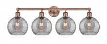 Innovations Lighting 616-4W-AC-G1213-8SM - Athens Deco Swirl - 4 Light - 35 inch - Antique Copper - Bath Vanity Light