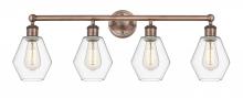 Innovations Lighting 616-4W-AC-G652-6 - Cindyrella - 4 Light - 33 inch - Antique Copper - Bath Vanity Light