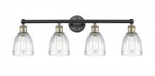 Innovations Lighting 616-4W-BAB-G442 - Brookfield - 4 Light - 33 inch - Black Antique Brass - Bath Vanity Light