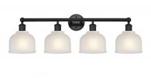 Innovations Lighting 616-4W-BK-G411 - Dayton - 4 Light - 33 inch - Matte Black - Bath Vanity Light