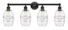 Innovations Lighting 616-4W-BK-G557-6CL - Vaz - 4 Light - 33 inch - Matte Black - Bath Vanity Light