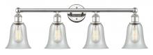 Innovations Lighting 616-4W-PN-G2812 - Hanover - 4 Light - 33 inch - Polished Nickel - Bath Vanity Light