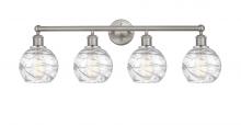 Innovations Lighting 616-4W-SN-G1213-6 - Athens Deco Swirl - 4 Light - 33 inch - Brushed Satin Nickel - Bath Vanity Light