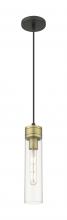 Innovations Lighting 617-1P-BAB-G617-11CL - Boreas - 1 Light - 3 inch - Black Antique Brass - Cord Hung - Mini Pendant