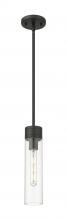  617-1S-BK-G617-11CL - Boreas - 1 Light - 3 inch - Matte Black - Stem Hung - Mini Pendant