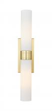 Innovations Lighting 617-2W-SG-G617-11WH - Boreas - 2 Light - 24 inch - Satin Gold - Bath Vanity Light