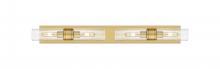  617S-4W-BB-G617-8SDY - Boreas - 4 Light - 39 inch - Brushed Brass - Bath Vanity Light