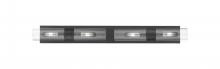 Innovations Lighting 617S-4W-BK-G617-8CL - Boreas - 4 Light - 39 inch - Matte Black - Bath Vanity Light