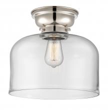 Innovations Lighting 623-1F-PN-G72-L - Bell - 1 Light - 12 inch - Polished Nickel - Flush Mount