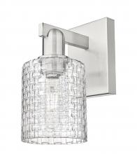 Innovations Lighting 716-1W-SN-G112C-5CL - Cobbleskill - 1 Light - 5 inch - Brushed Satin Nickel - Sconce