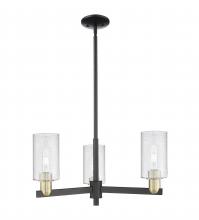 Innovations Lighting 716-3CR-BAB-G804 - Clymer - 3 Light - 26 inch - Black Antique Brass - Stem hung - Pendant