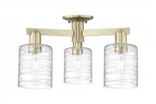 Innovations Lighting 716-3F-AB-G1113 - Cobbleskill - 3 Light - 23 inch - Antique Brass - Semi-Flush Mount