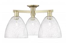 Innovations Lighting 716-3F-AB-GBD-94 - Bristol - 3 Light - 27 inch - Antique Brass - Semi-Flush Mount