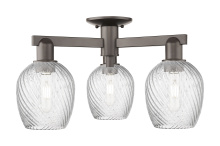 Innovations Lighting 716-3F-OB-G292 - Salina - 3 Light - 23 inch - Oil Rubbed Bronze - Semi-Flush Mount