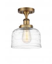 Innovations Lighting 916-1C-BB-G713-LED - Bell - 1 Light - 8 inch - Brushed Brass - Semi-Flush Mount