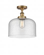 Innovations Lighting 916-1C-BB-G74-L - Bell - 1 Light - 12 inch - Brushed Brass - Semi-Flush Mount