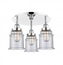 Innovations Lighting 916-3C-PC-G184 - Whitney - 3 Light - 18 inch - Polished Chrome - Flush Mount