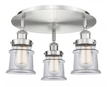 Innovations Lighting 916-3C-SN-G182S - Canton - 3 Light - 17 inch - Satin Nickel - Flush Mount