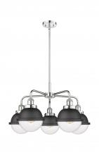 Innovations Lighting 916-5CR-PC-HFS-62-BK - Ballston Urban - 5 Light - 26 inch - Polished Chrome - Chandelier