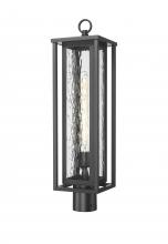 Innovations Lighting 9950-1PLT-BK-25-WG - Ashland - 1 Light - 7 inch - Matte Black - Chain Hung - Coastal Outdoor Post Lantern