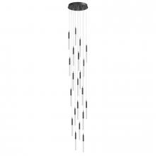 Avenue Lighting HF2021-BOA-BK - Boa Collection Black 21 Light Pendant Fixture