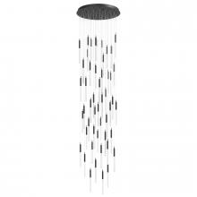 Avenue Lighting HF2051-SNW-BK - Main St. Snow Collection Black 51 Light Pendant Fixture