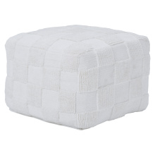 Renwil PF044 - Payne Indoor 100% Cotton Pouf, Ivory
