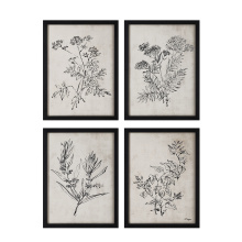 Renwil PA0041 - Basset 18" Wide Wall Art with Wood Frame, Painted Black