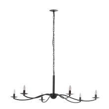 Renwil LPC4495 - Landen 75.75" Height Ceiling Fixture, Powder Coated Matte Black