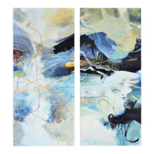 Renwil OL2083 - Aquarius 30" Wide Canvas Art, Blue