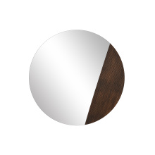 Renwil MT2705 - Ronda 47.25" H x 47.25" W Wall Mirror, Brown