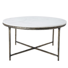 Renwil TA485 - Pearse Indoor Cast Aluminum Coffee Table, Antique Brass