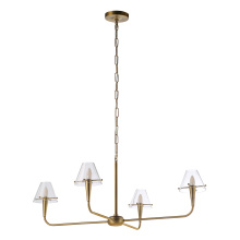 Renwil LPC4498 - Maite 78" Height Ceiling Fixture, Plated Dark Antique Brushed Brass