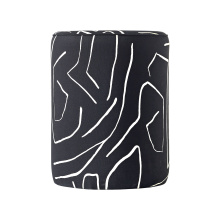 Renwil CHA088 - Artak Indoor Cotton Stool, Black