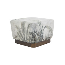 Renwil CHA090 - Tangle Indoor Poly-Velvet Ottoman, Print