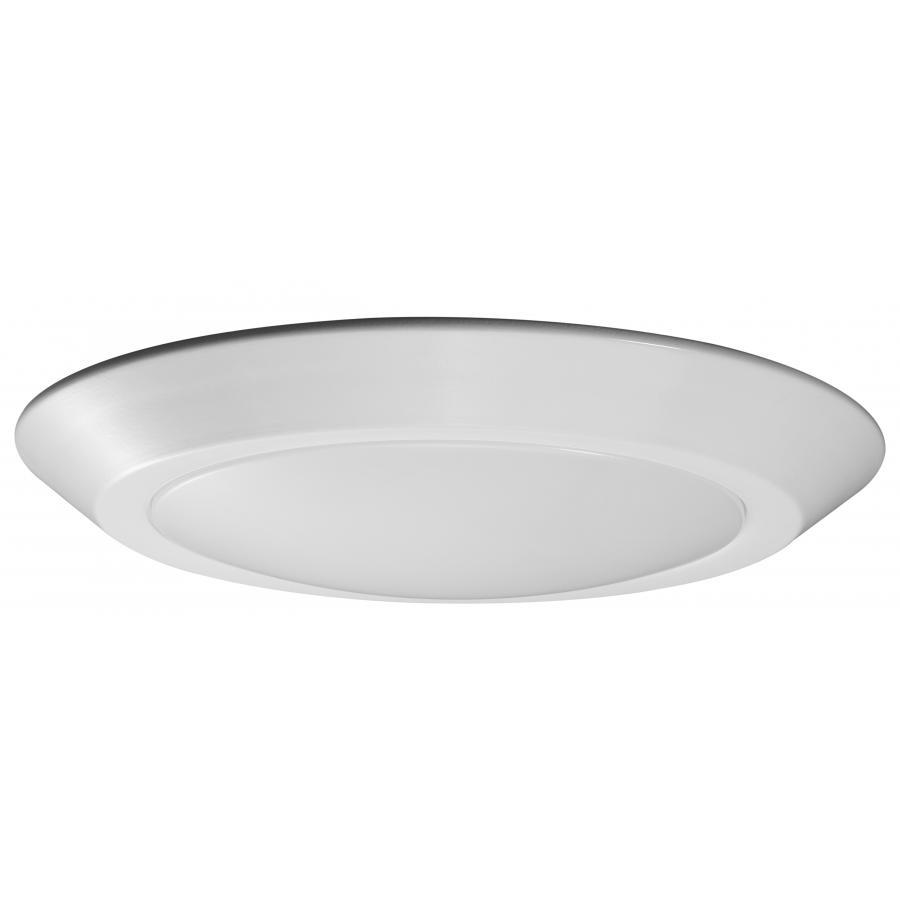 10"- LED Disk Light Flush - White Finish - 4000K