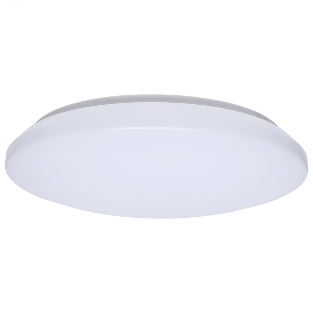 14 Inch LED Cloud Fixture; 15 Watts; 27K/30K/35K/40K/50K CCT Selectable; Round Shape; White Finish;