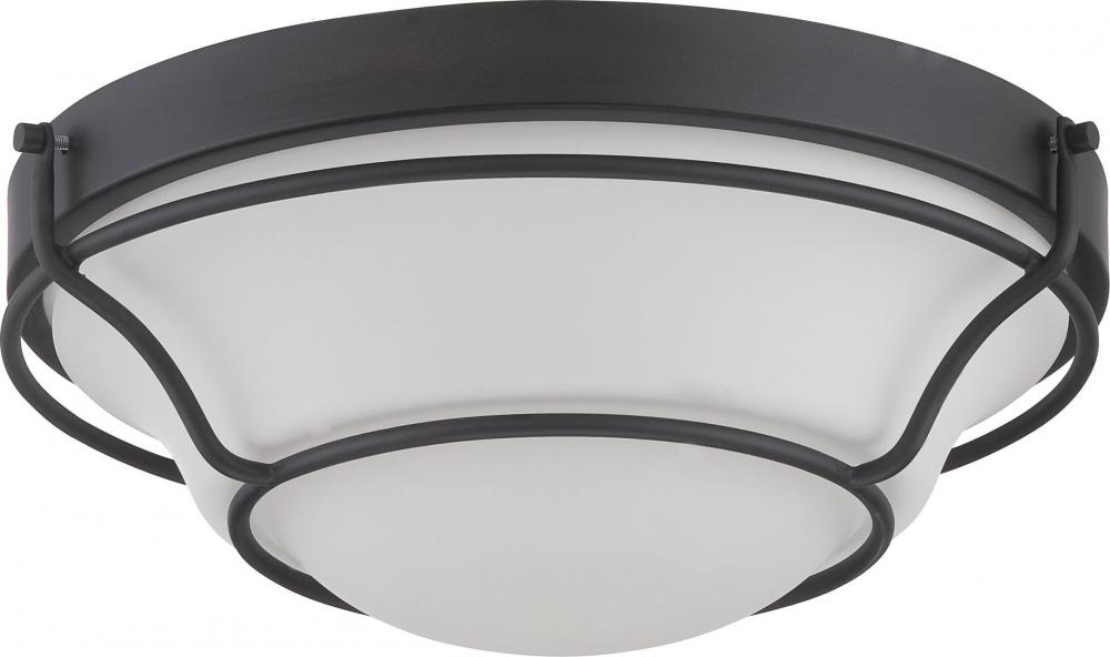 Baker - LED Flush Fixture with Satin White Glass