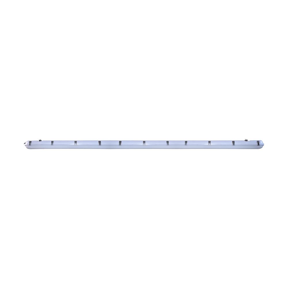 8 Foot; Vapor Proof Linear Fixture with Integrated Microwave Sensor; CCT & Wattage Selectable; IP65