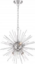 Nuvo 60/6993 - Cirrus - 8 Light Chandelier - with Glass Rods - Polished Nickel Finish